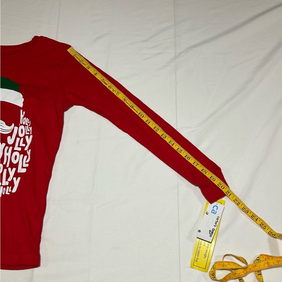 Carter's Boys Size 12 Santa Holly Jolly Jersey & Fleece PJ Set NWT Christmas - Picture 5 of 11